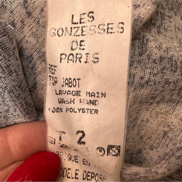 Made In France Leopard Print Women's Blouse - Picture 7 of 8